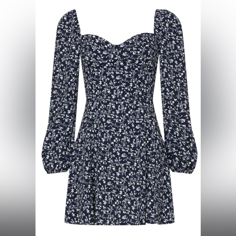 NWT reformation mochi blue dress size 4